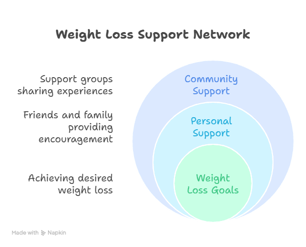 Infographic About the Power of Community for Weight Loss