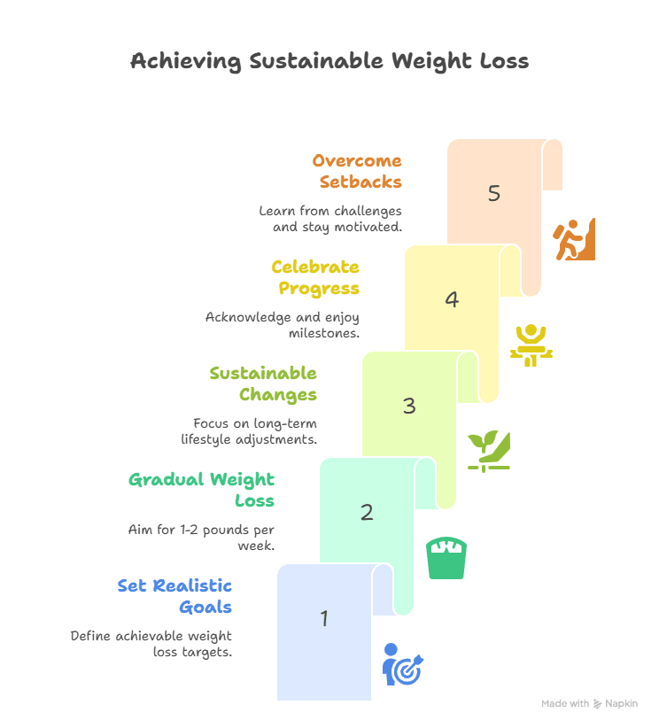 Infographic About Setting Shared Weight Loss Goals