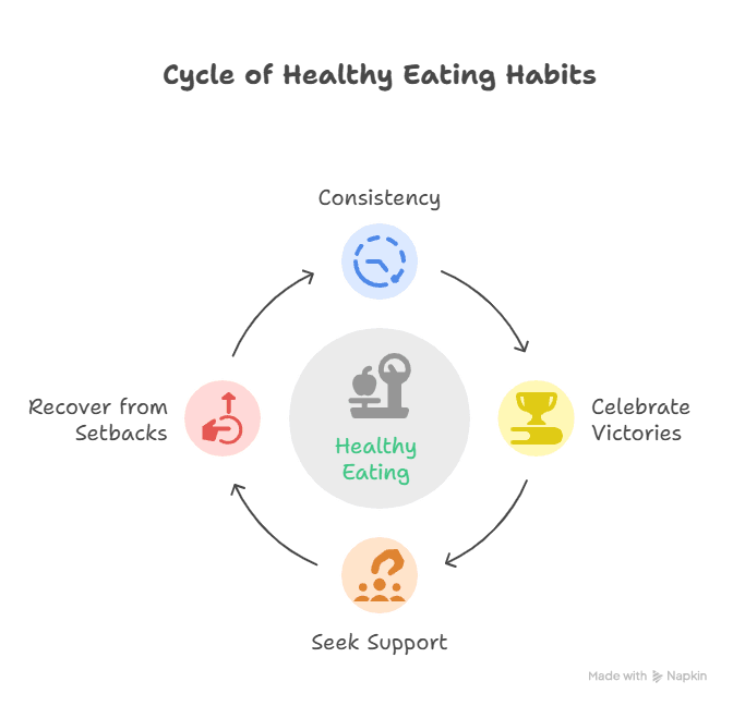 Infographic on Why Healthy Eating Habits and Tracking Matters