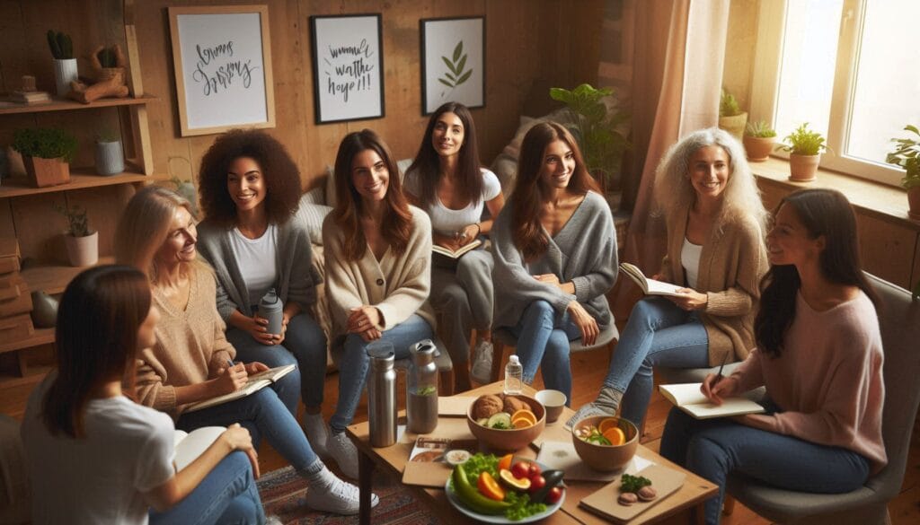 Women in a Weight Loss Support Group
